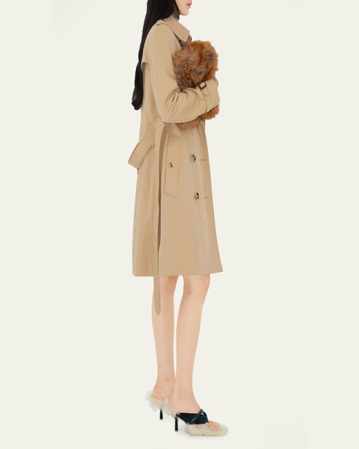 Burberry Natural Chelsea Belted Double-Breasted Trench Coat