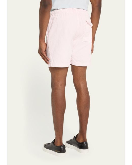 Save Khaki Pink Pigment-dyed Corduroy Shorts for men