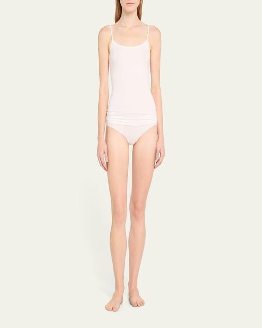 Hanro White Soft Touch Spaghetti-Strap