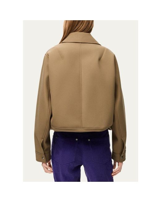 Loewe Natural Cotton Twill Drawstring Balloon Jacket