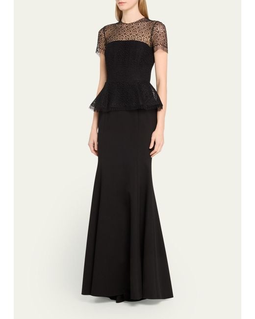 Jason Wu White Corded Geo Lace Gown