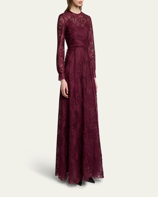 erdem red lace dress ERDEM