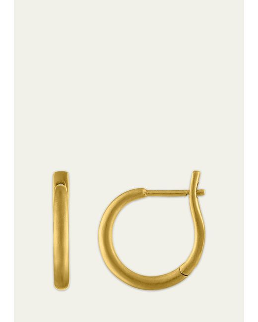 Prounis Jewelry Multicolor 16mm Hinged Hoop And Hook Earrings In 22k Gold