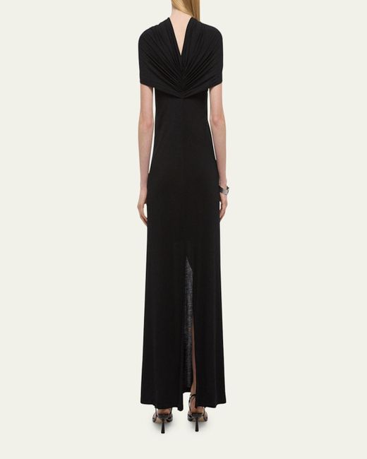 Helmut Lang Black Sash Maxi Dress