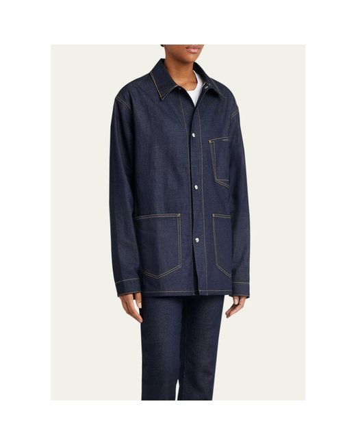 Setchu Blue Paper Denim Jacket