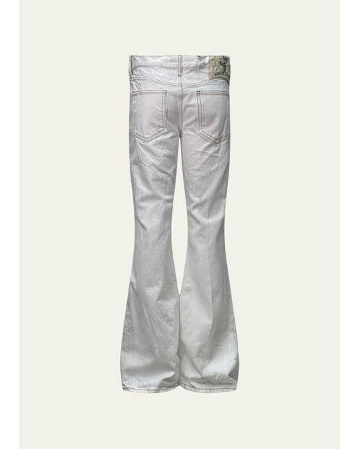 Cout de la Liberte White Jimmy Waxed Twill Jeans for men
