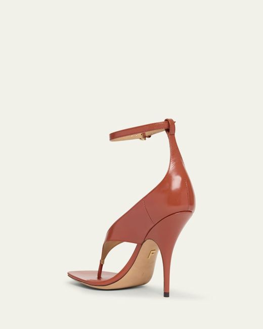 サンダル・ミュール Salvatore Ferragamo Pink Leather Leliu 95 Thong Sandals Salvatore Ferragamo Pandy sandal size 6 | eBay