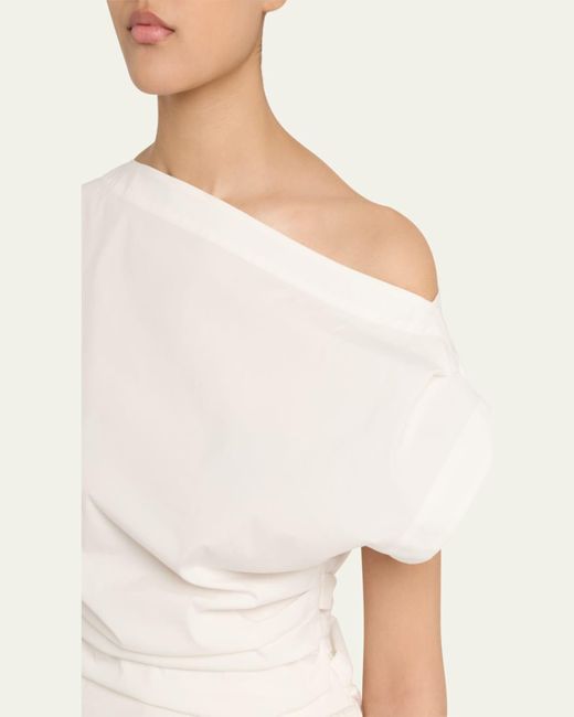 A.L.C. Blue Nara One-Shoulder Top