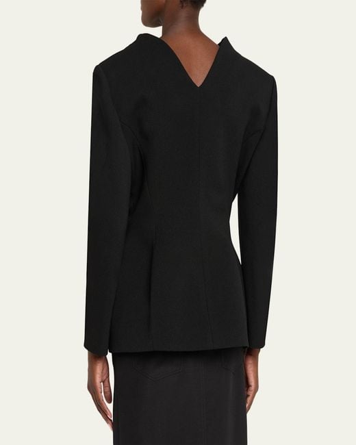 Givenchy Black Single-Breasted Slashed Jacket
