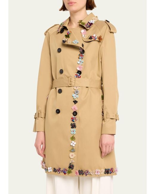 Libertine Natural Button Town Belted Trench Coat