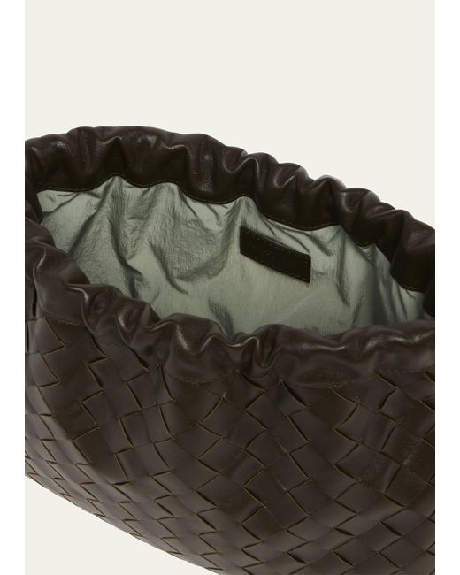 Bottega Veneta Black Medium Leather Pouch Bag