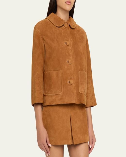 Marc Jacobs Brown Suede Doll Jacket