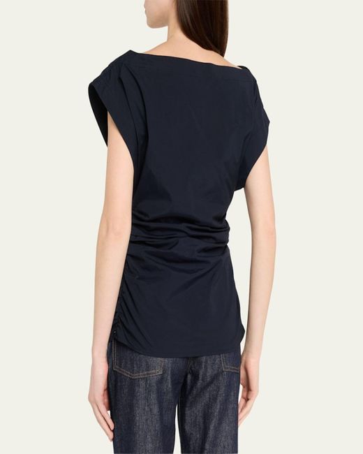 A.L.C. Blue Nara One-Shoulder Top