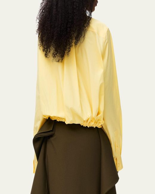 Loewe Yellow Belted Balloon Button-Down Shirt