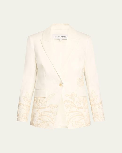 Veronica Beard Natural Long And Lean Dickey Jacket