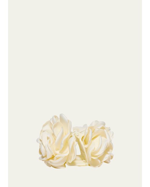 Lele Sadoughi Natural Peony Flower Claw Clip