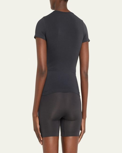 Skims Blue Soft Smoothing Seamless Short-Sleeve T-Shirt