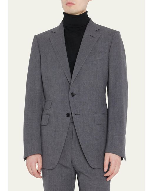 Tom Ford Blue O'connor Solid Wool Suit for men