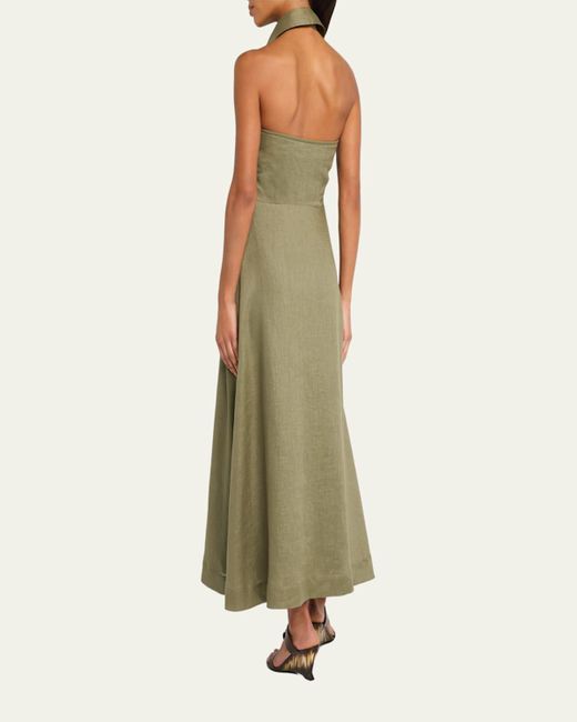 veronica beard green eyelet dress Veronica Beard - Forest Eyelet Cali Maxi Dress