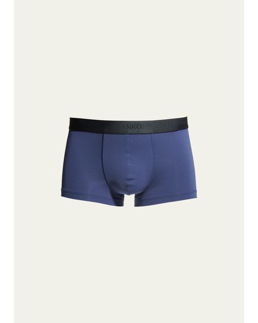 Hanro Blue Exclusive 2-pack Micro-touch Boxer Briefs for men