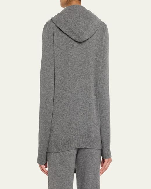Michael Kors Gray Cashmere Scarf Hoodie