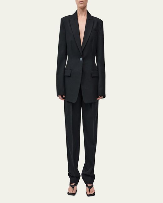 St. Agni Black Contour Blazer