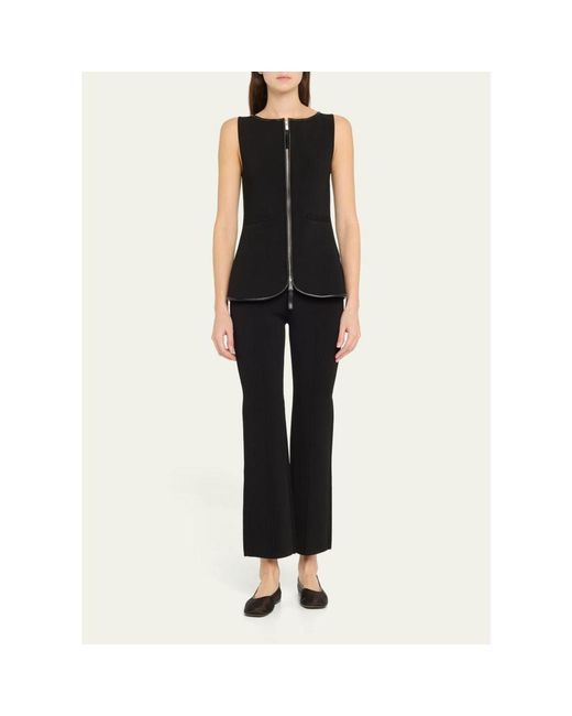 Jonathan Simkhai Black Ashlon Pull-On Cropped Pants