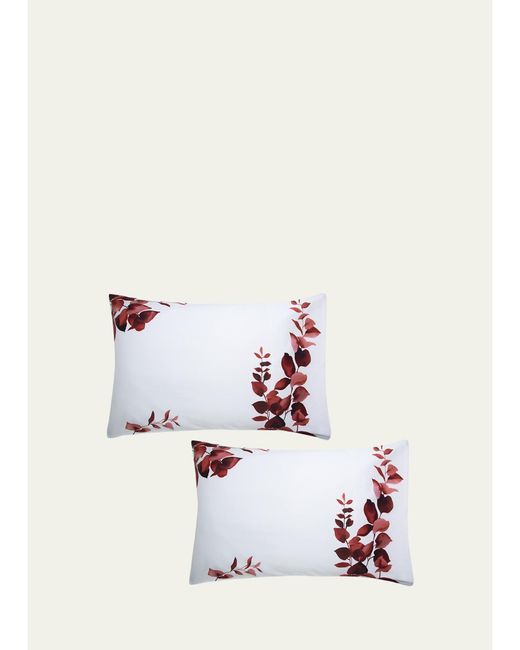 The Lino White Eucalyptus 500-Thread Count Pillowcase Pair