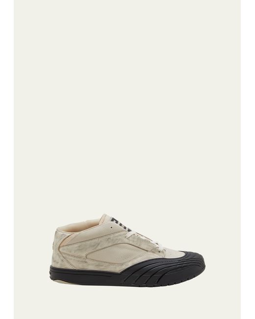Givenchy White New Line Mid-top Skate Sneakers for men