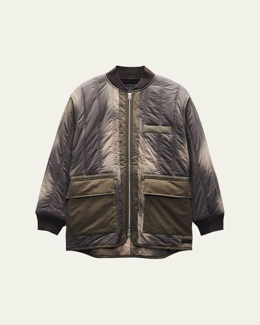 Rag & Bone Gray Delta Liner Jacket for men