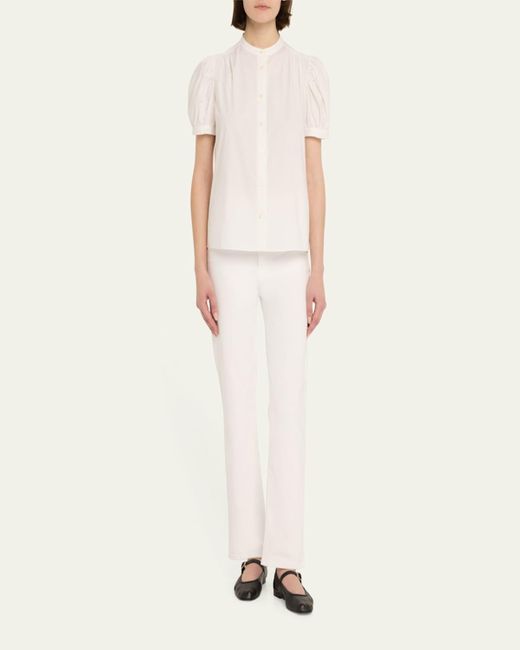 FRAME Natural The Gathered Top