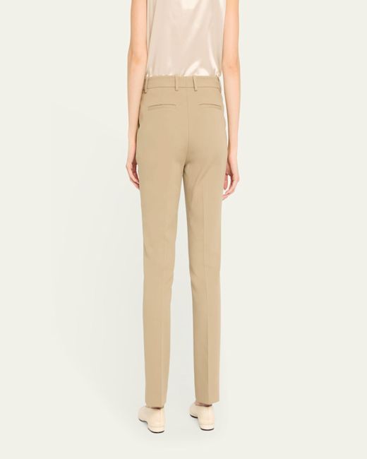 Lafayette 148 New York Natural Manhattan Cotton Twill Cigarette Pants