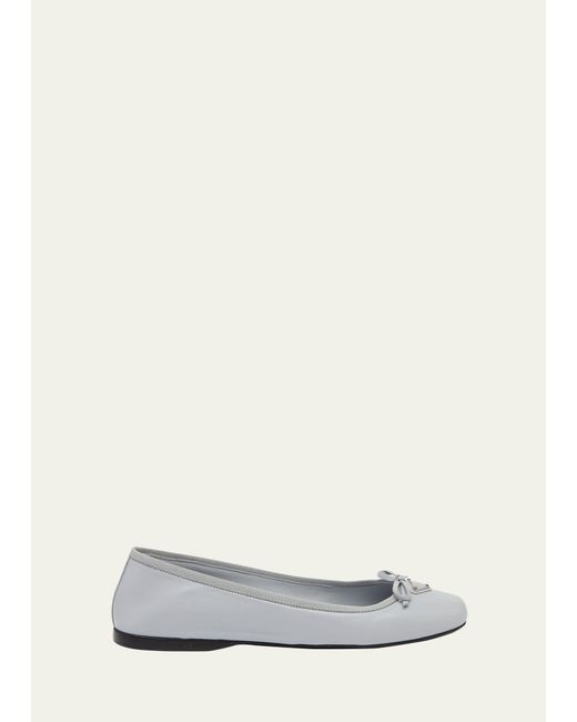 prada metallic flats