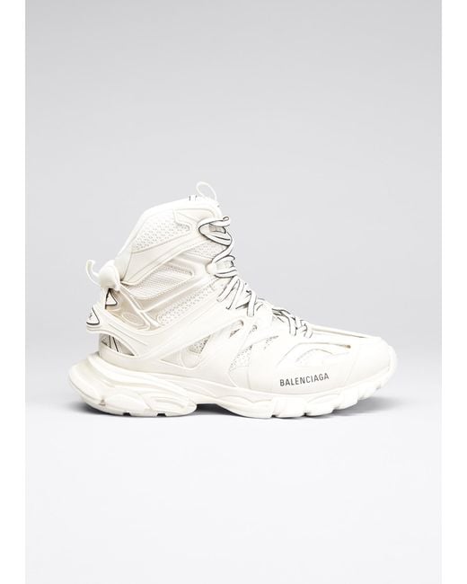 Balenciaga Track Hike Caged Chunky High-top Sneakers in White | Lyst