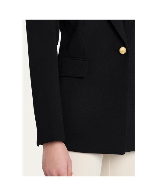 Kobi Halperin Black Rue Single-Button Crepe Jacket