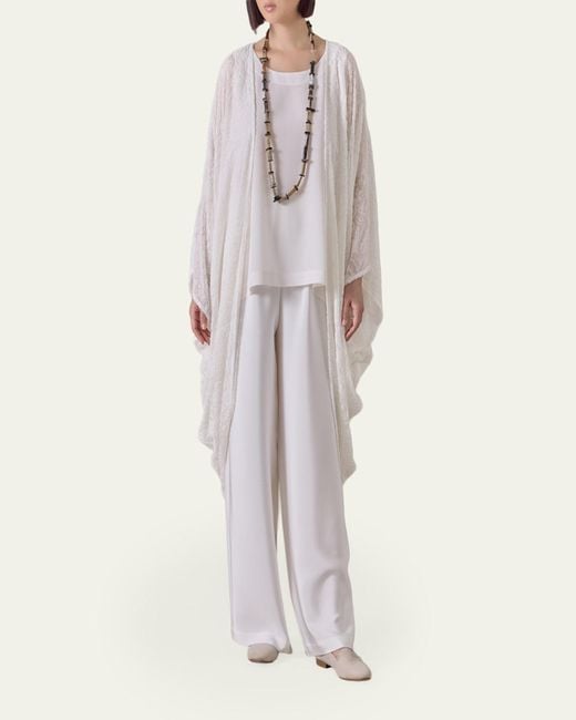 Eskandar White Cocoon Jacket
