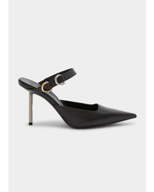 Givenchy Voyou High Buckle Mules in Black | Lyst
