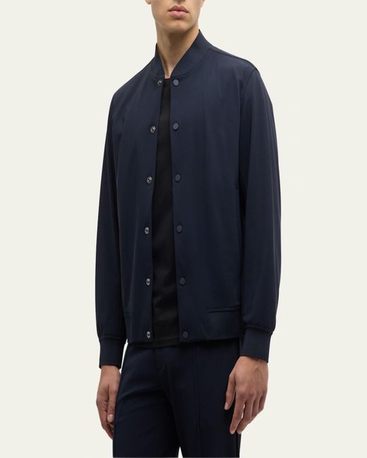 Theory Blue Murphy Precision Ponte Jacket for men