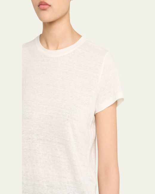 FRAME Natural The Linen Baby Tee