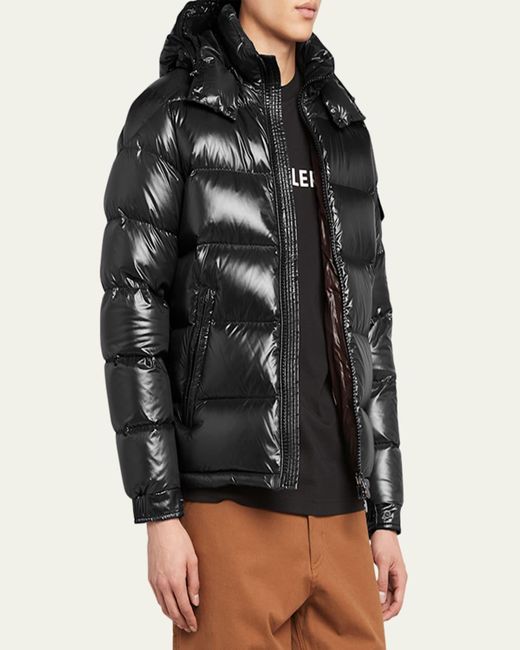 Moncler Black Maya Short Down Jacket for men