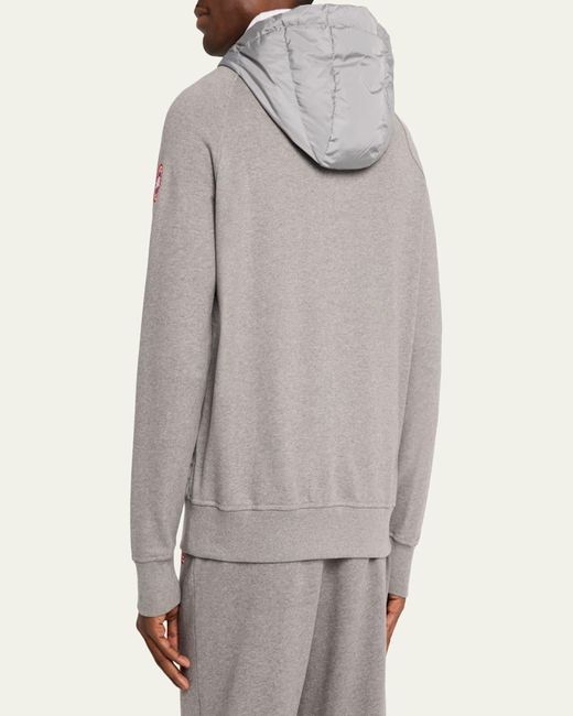 Canada Goose Gray Hybridge Huron Padded-Front Jacket for men