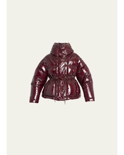 Ulla Johnson Rhodes Lacquered Nylon Quilted Convertible Puffer Jacket
