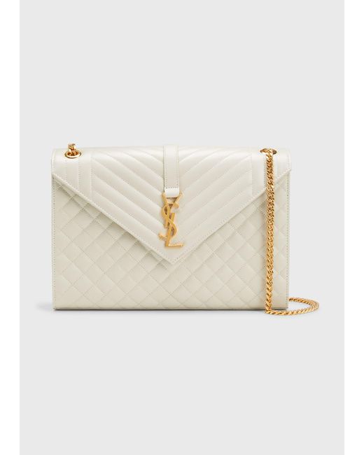 Saint Laurent Monogram Ysl Vflap Large Triquilt Envelope Chain