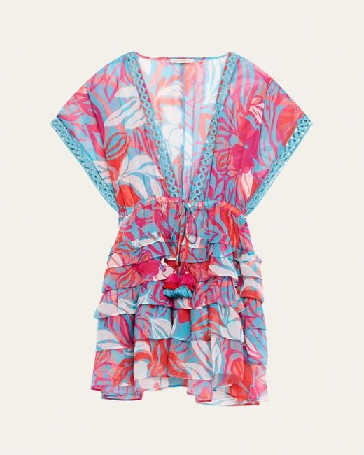Ramy Brook Multicolor Marisa Tiered Mini Dress