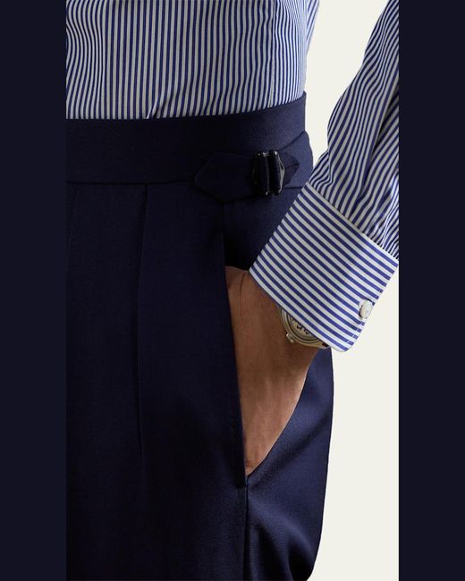 Ralph Lauren Blue Nm X Rl Kent Handmade Escorial Wool Suit for men