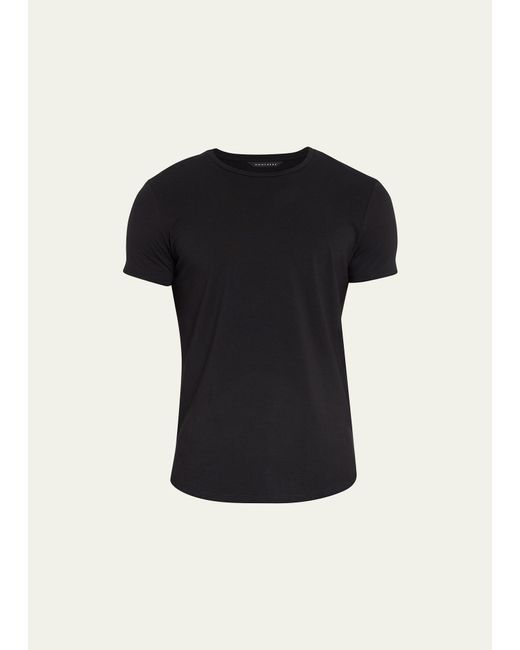 Monfrere Black Dann Solid Crew T-shirt for men