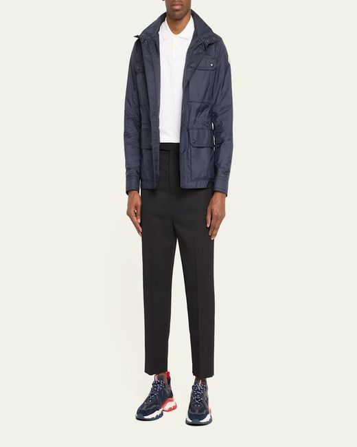 Moncler Blue Lez Field Jacket for men