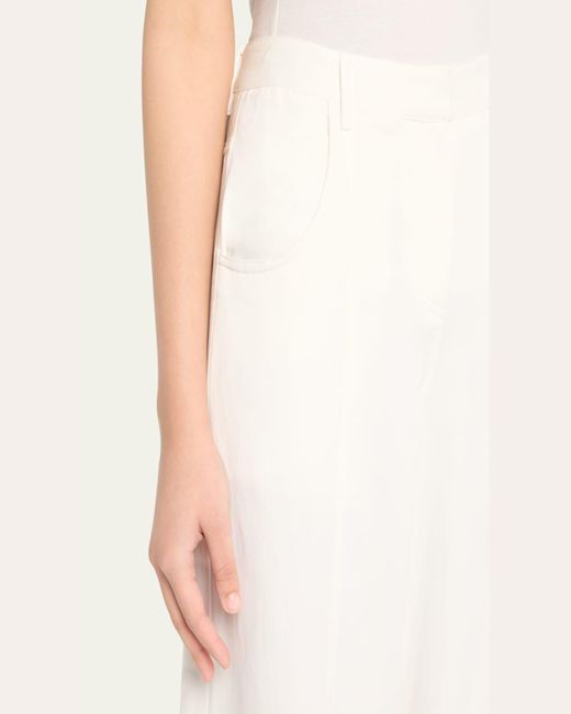 Twp Natural Dees Wide-Leg Linen-Blend Trousers