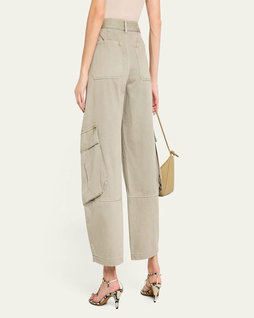 FRAME Natural The Bubble Cargo Pants