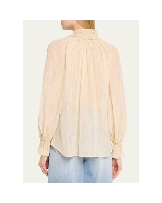 Zimmermann Natural Aster Buttoned Blouse